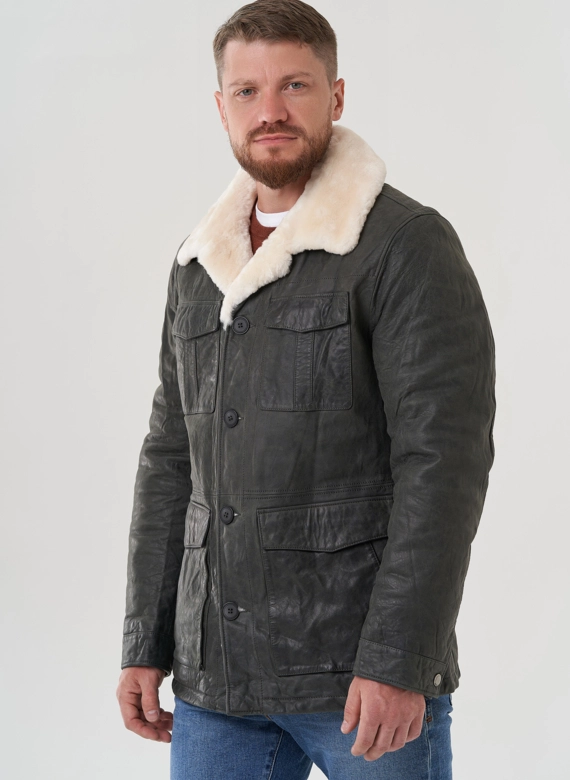Куртка мужская из натуральной кожи 
