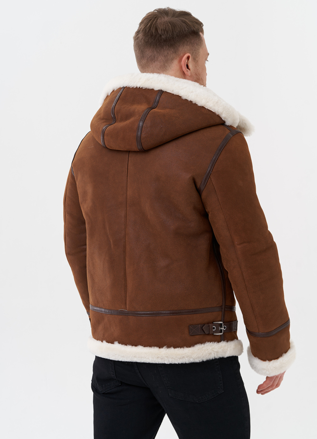 Мужская дубленка модель № 29053 универмаг малина