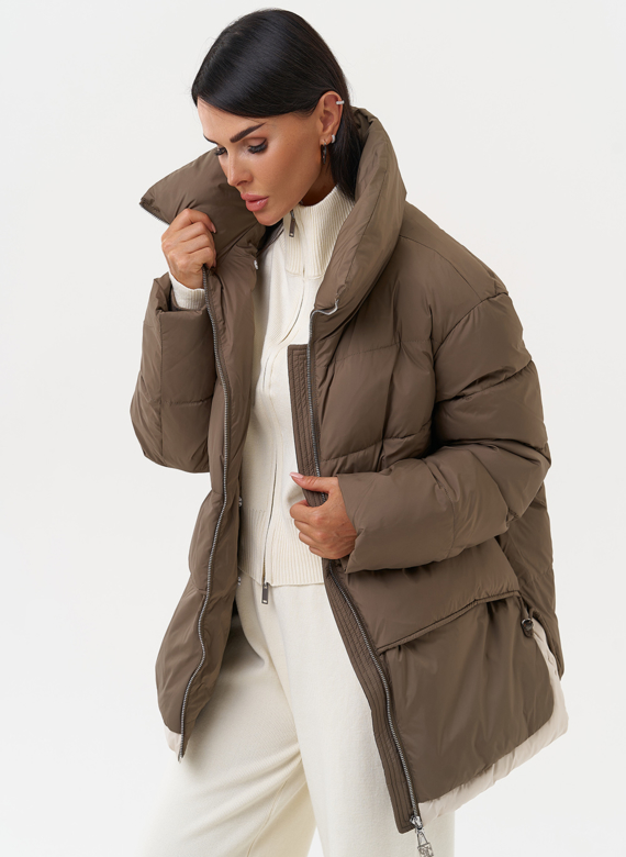 Женская зимняя куртка с капюшоном