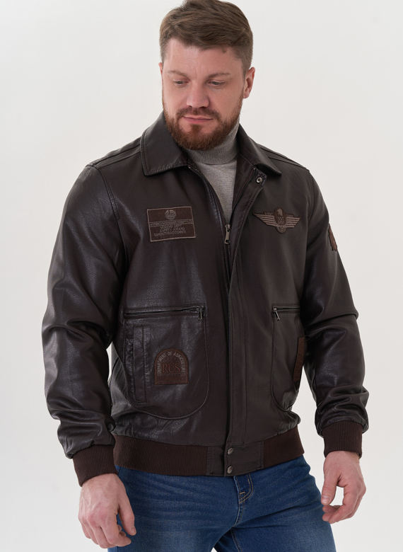 Мужская куртка из эко кожи