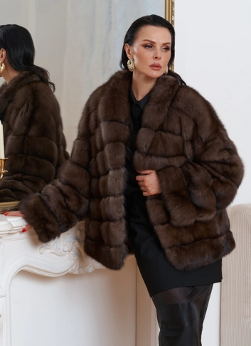 Куртка из баргузинского соболя фото