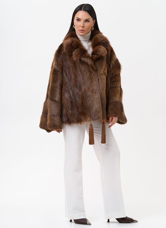 Болеро из меха бобра