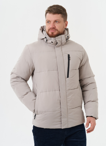 Зимний пуховик с капюшоном