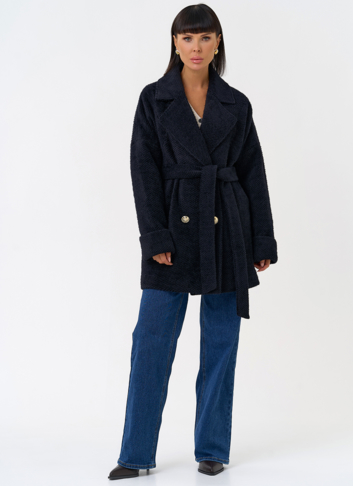 Женское полупальто с английским воротником