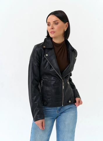 Женская куртка косуха из эко кожи