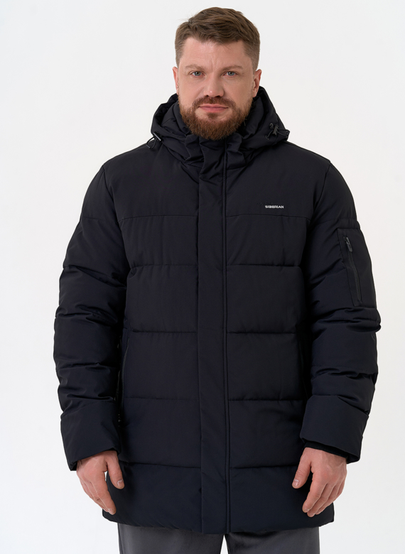 Мужской пуховик с капюшоном 