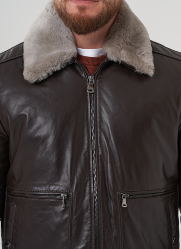 Мужская куртка из натуральной кожи 