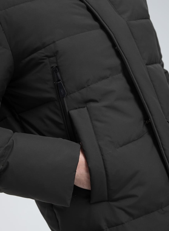 Мужской пуховик с капюшоном 